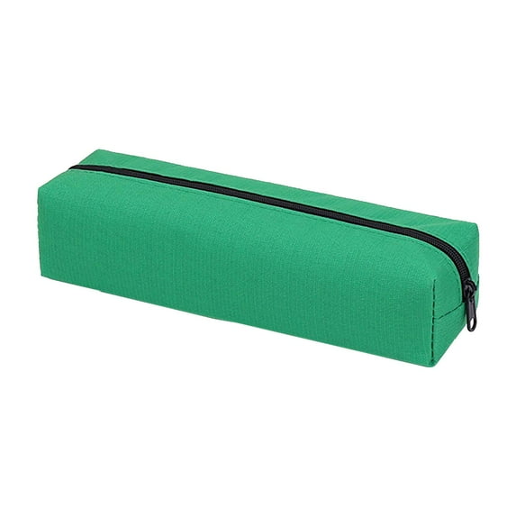 Plain Color Pencil Case – Stylish Zipper Organizer for Stationery, Available in 9 Colors, Large Capacity Pouch for Office Supplies by Goohae