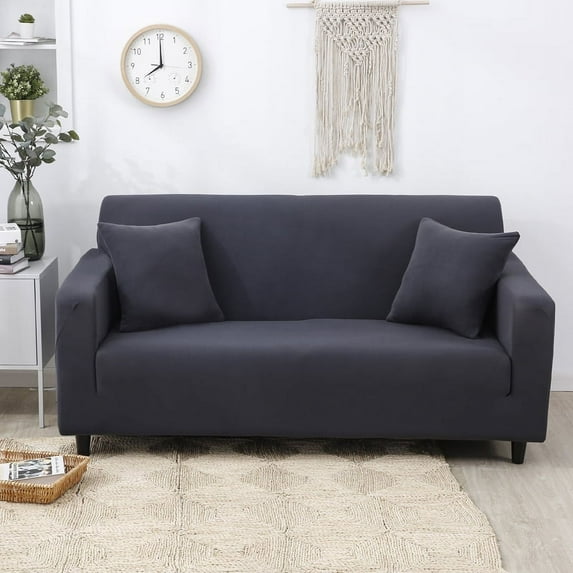 Plain Color Sofa Cover Elastic Sofa Slipcover All-inclusive Sofa Covers for Living Room Couch Cover Sofa Towel 1/2/3/4 Seater