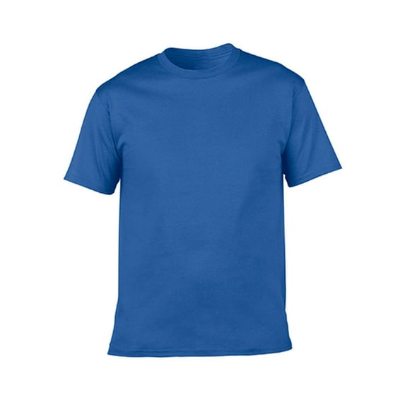 Plain Cotton T-Shirt Women Summer T-Shirts Tees Casual Solid Color Shirt Short Sleeve Tops Navy M