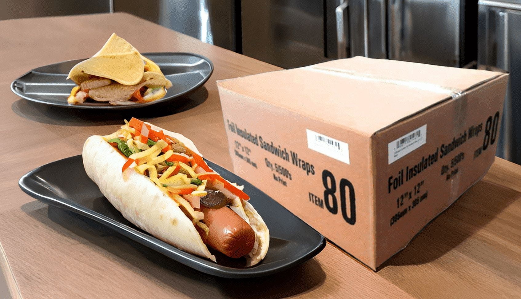 Plain Cushion Foil Sandwich Wrap 12" x 12", 2,500 sheets packed in 5 bundles of 500 each