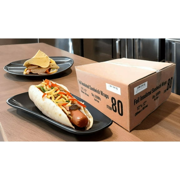 Plain Cushion Foil Sandwich Wrap 12" x 12", 2,500 sheets packed in 5 bundles of 500 each