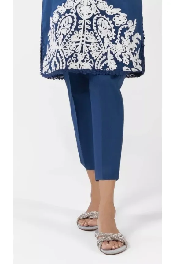 Plain Dark Blue Navy Pakistani Indian Pants ONLY For Kameez Harem Xs-s