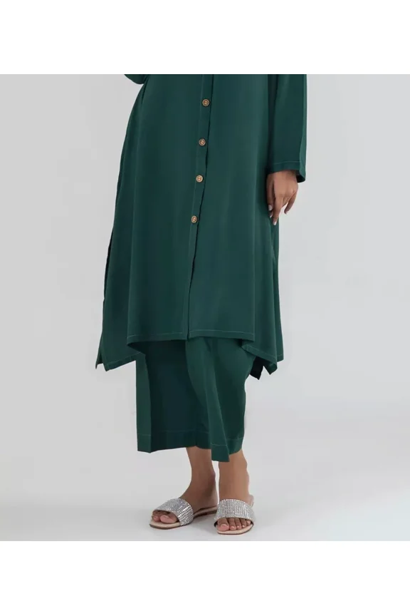 Plain Deep Forest Green Pakistani Indian Pants ONLY For Kameez USA Seller S-M