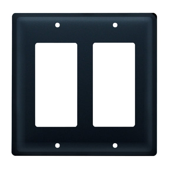 Village Wrought Iron Plain - Double GFI Cover