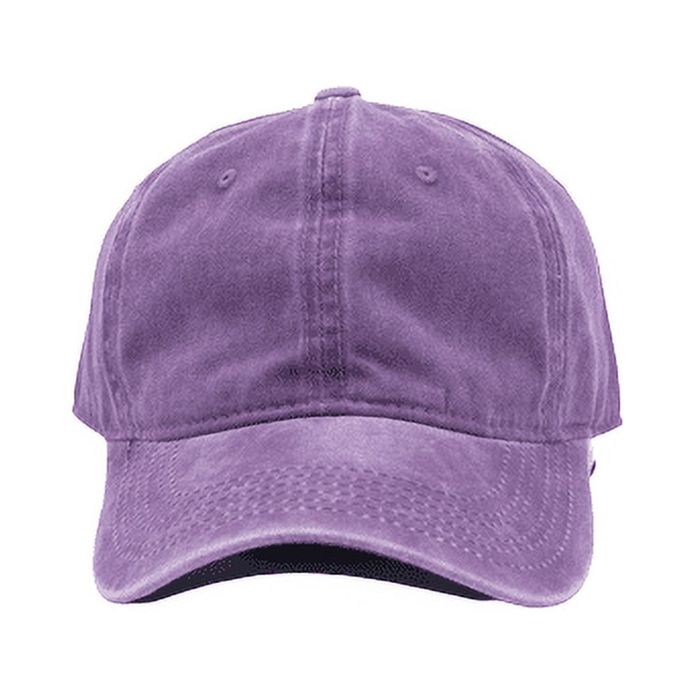Women\'s Beige Mesh Washed Violet Adjustable Classic Comfortable Baseball Caps Holzkary Baseball Cap for Men Women - Classic Adjustable  main image 4