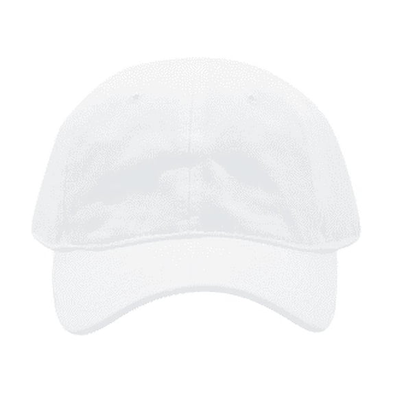 Plain Dyed Washed 100% Cotton Adjustable Baseball Cap Women & Men (White)