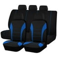 thumbnail image 1 of Plain Fabric Car Seat Cover Set Sports Design Biocolor Stylish Car Seat Protect Fit for Most Car, 1 of 5