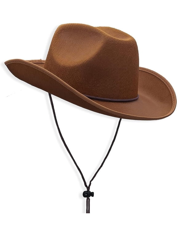 Plain Felt Cowboy & Cowgirl Hat for Men, Women, and Teens | Western Studded Cowboy Hat in Adult Sizes