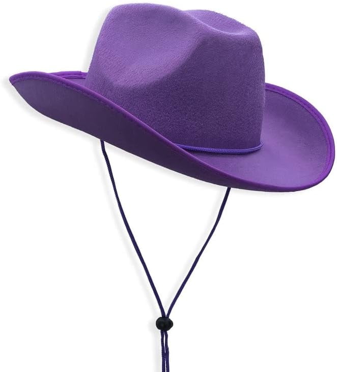 White Felt Cowboy Studded Hat Adult