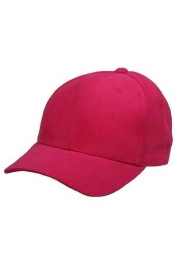 Plain Fitted Curve Bill Hat, Hot Pink 7