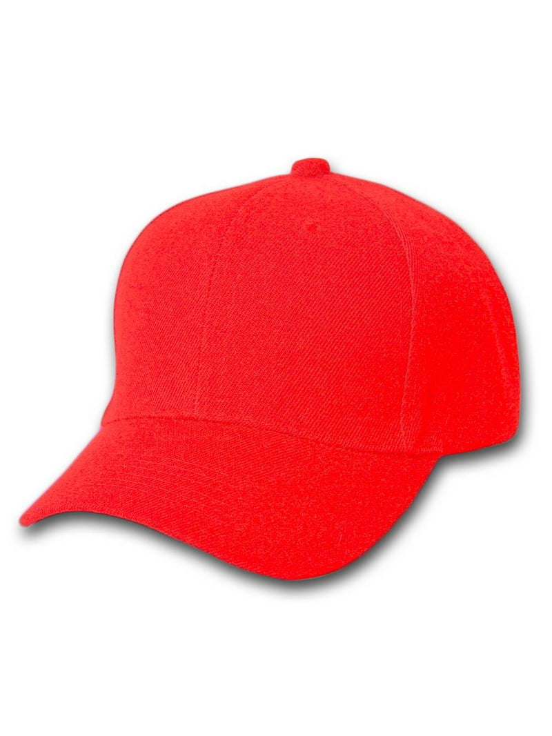 Plain Fitted Hat - Red, 7 1/2 - Walmart.com display picture 3