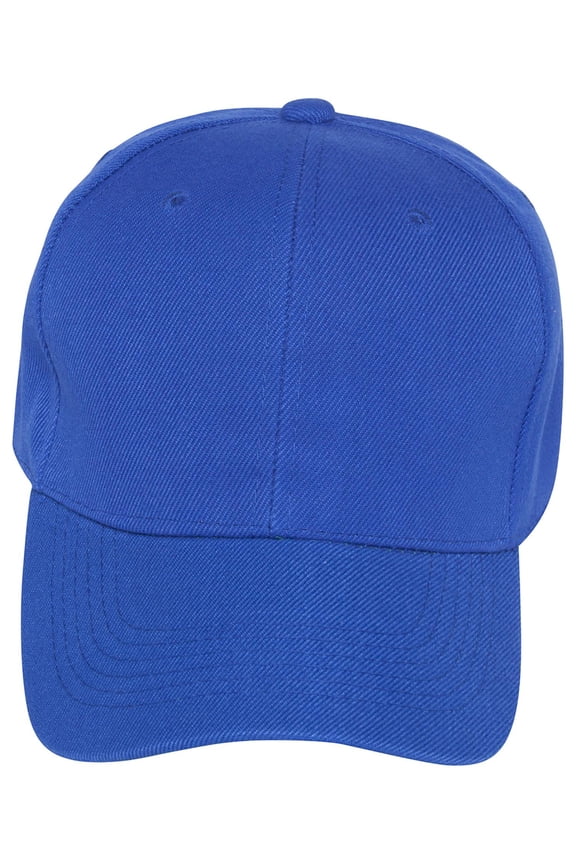 Plain Fitted Hat -Royal Blue, 7