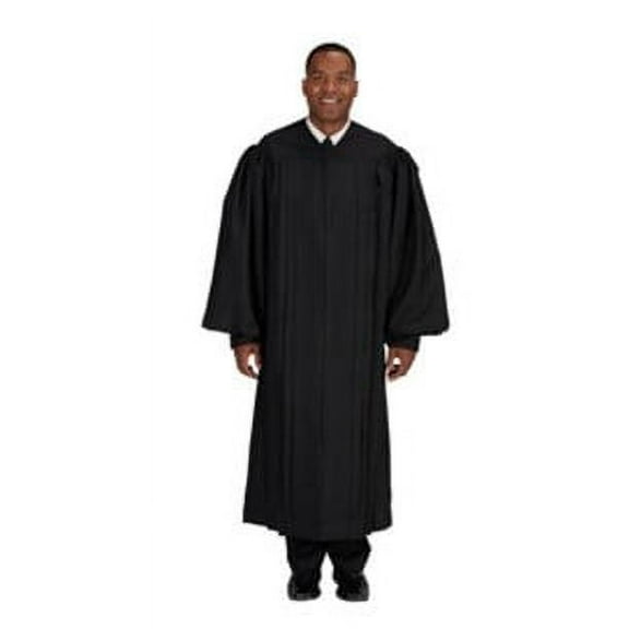 Plain Front Pulpit Robe, Black 57