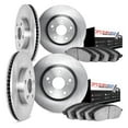 Plain Front and Rear Brake Kit with 5000 Euro Ceramic Brake Pads for
