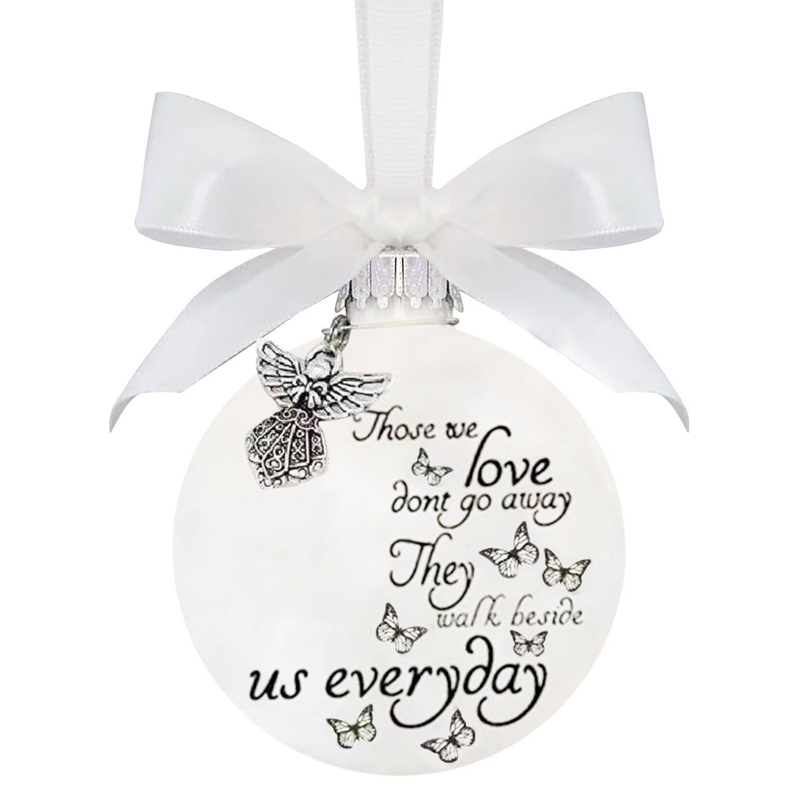 Plain Garland Christmas Christmas Memorial Ornaments Round Shape