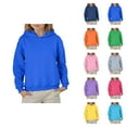 thumbnail image 1 of Plain Hoodies for Kids Fall Winter Long Sleeve Casual Basic Hooded Sweatshirt for Boys Girls Children Pullover Tops, 1 of 1