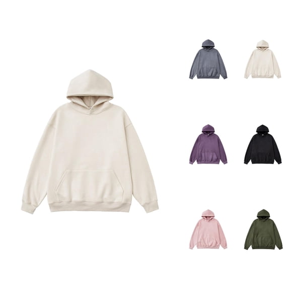 Plain Hoodies for Men 2025 Fall Winter Long Sleeve Essentials Hooded Sweatshirt with Pockets Pullover Mens Hoodies