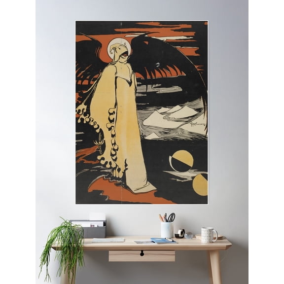 Plain King In Yellow Poster Wall Art, Modern Wall Decor For Living Room Bedroom, 8x12 UNFRAMED