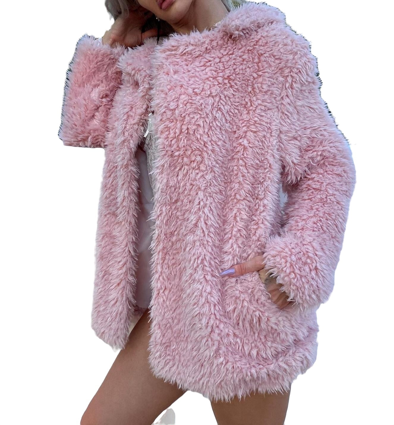 Baby pink hotsell coats women's