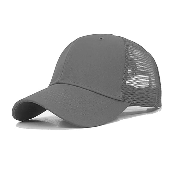 Plain Mesh Back Solid Snapback Baseball Cap Visor Blank Hats Trucker Caps