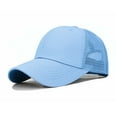 thumbnail image 1 of Plain Mesh Back Solid Snapback Baseball Cap Visor Blank Hats Trucker Caps, 1 of 2