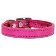Plain Metallic Leather Metallic Pink 10