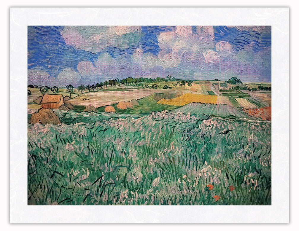 Plain Near Auvers, France - From an Original Color Painting by Vincent ...