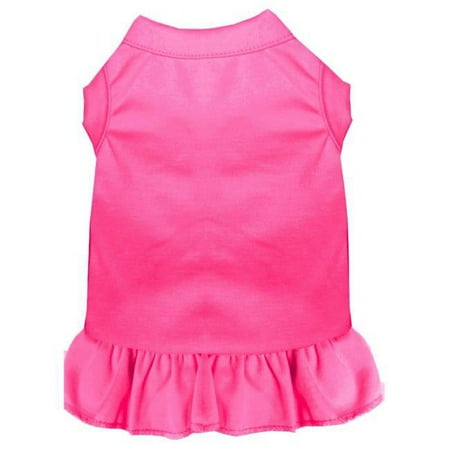 Plain Pet Dress, Bright Pink - Extra Small