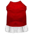 thumbnail image 1 of Plain Pet Dress, Red with White - Med 12, 1 of 1