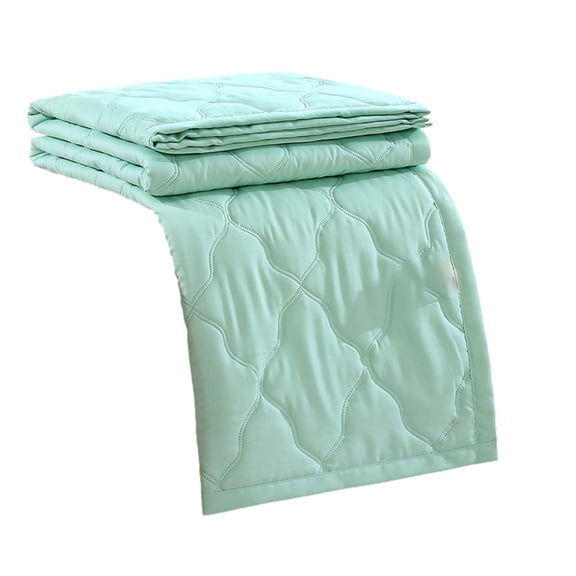 Plain Printed Washed Summer Cool Quilt - 98% Cotton 2% Spandex, 78x59in, Breathable & Moisture-Wicking, Machine Washable