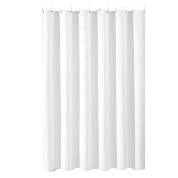 Plain Proof Polyester Shower Curtain for Bathroom Polyester Material Waterproof Stain Resistant