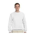 thumbnail image 1 of Plain Pullover Crew Neck Sweatshirt (White) - White - 2X, 1 of 5