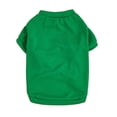 thumbnail image 1 of Plain Puppy Dog Shirt, Plain Dog T-Shirt, Solid Color Puppy Clothes for Small Medium Large Dogs and Cats (Green,S), 1 of 8