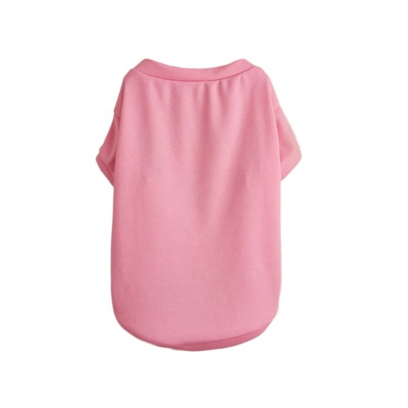 Plain Puppy Dog Shirt, Plain Dog T-Shirt, Solid Color Puppy Clothes for Small Medium Large Dogs and Cats (Pink,M)