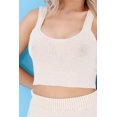 thumbnail image 1 of Plain Ribbed Cropped Tank Top, 1 of 7