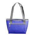 thumbnail image 1 of Plain Royal Crosshatch Cooler Tote Bag Holds for 16 Cans, 1 of 1