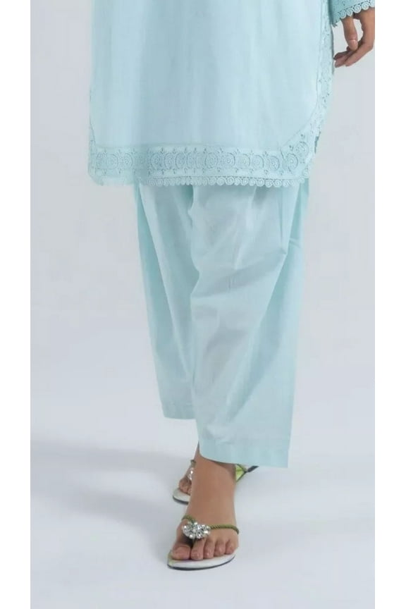 Plain Sky Light Blue Pakistani Indian Salwar Shalwar Pants ONLY USA Seller Harem