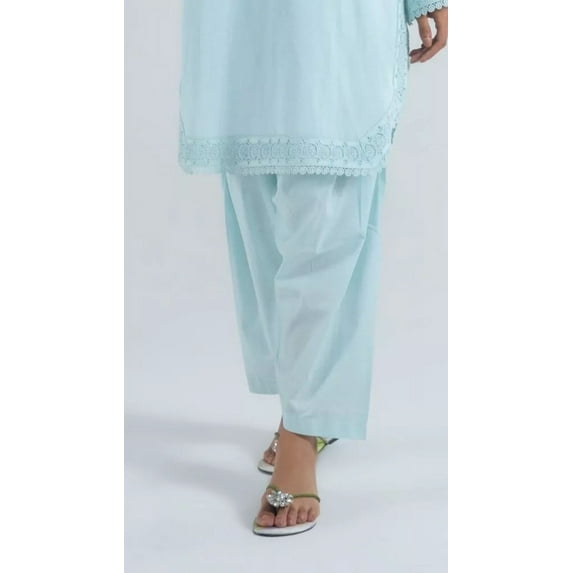 Plain Sky Light Blue Pakistani Indian Salwar Shalwar Pants ONLY USA Seller Harem