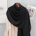 thumbnail image 1 of Plain Solid Cotton Scarf for Women Winter Warm Tassel Linen Pashmina Scarves Hijab Lady Foulard Shawls Wraps Female Bandana New (QMB295-18), 1 of 6