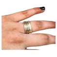 thumbnail image 1 of Plain Spinner Band, Meditation Ring, 925 Sterling Silver Ring, Spinning Hammer Ring, Two Tone Ring, Fidget Ring, Handmade Jewelry, Christmas Oxidized, Womans Band Ring, Anxiety Ring, Mans Band Gifts, 1 of 6