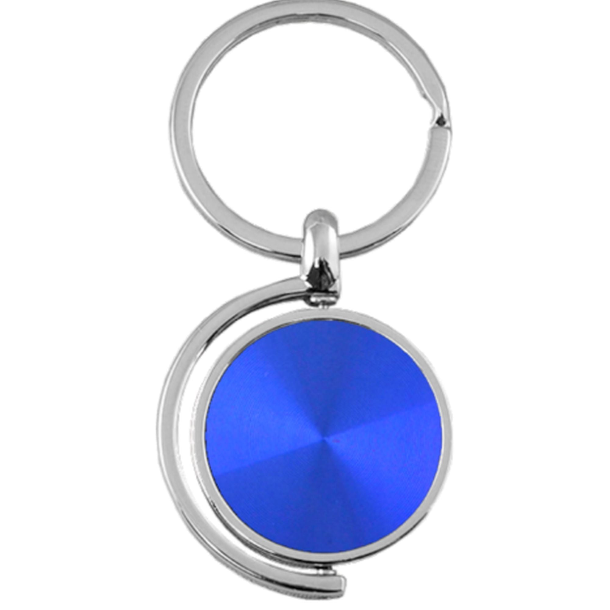 Plain Spinner Key Ring (Blue)