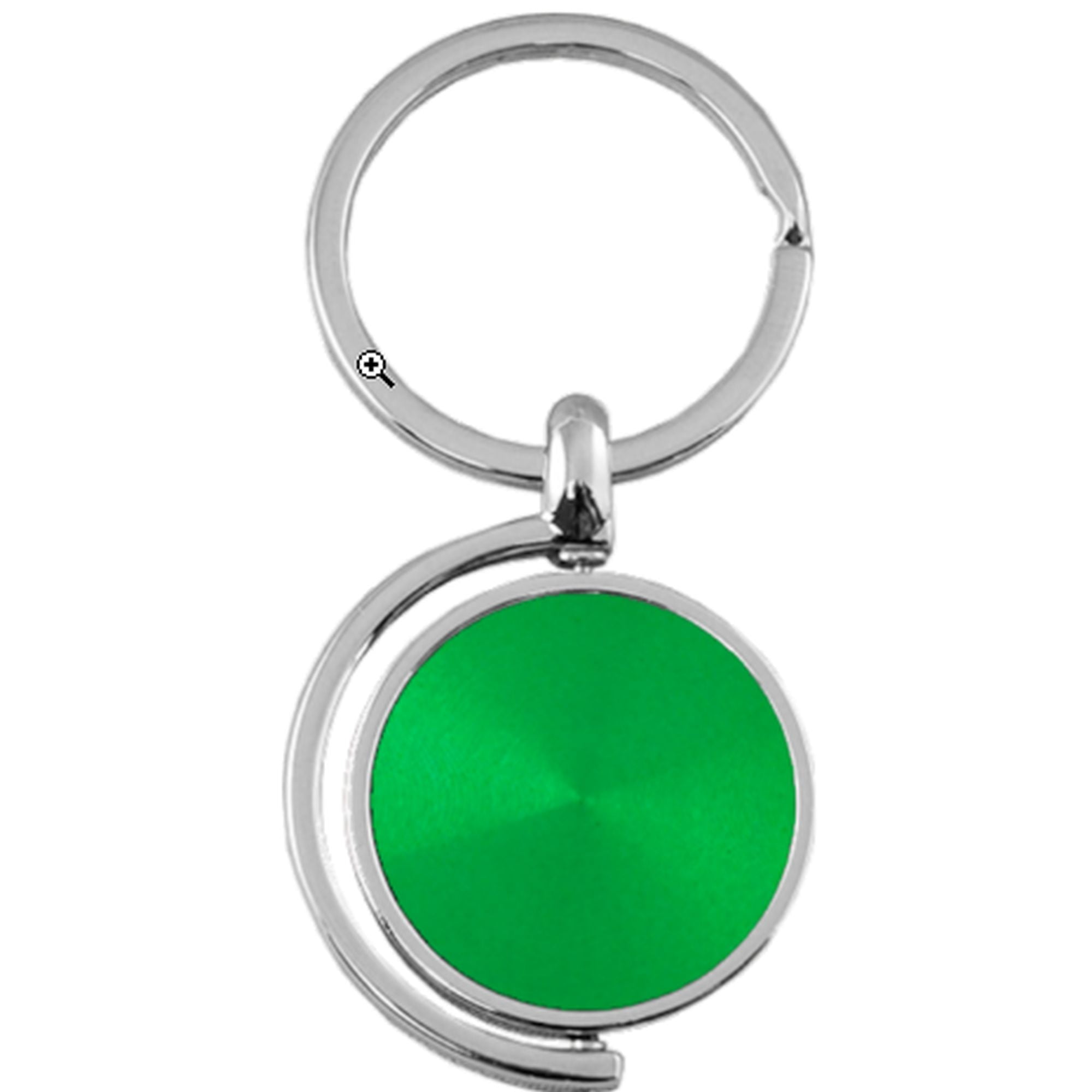 Plain Spinner Key Ring (Green)