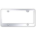 thumbnail image 1 of Plain Stainless Steel 4 Hole License Plate Frame (Chrome), 1 of 2