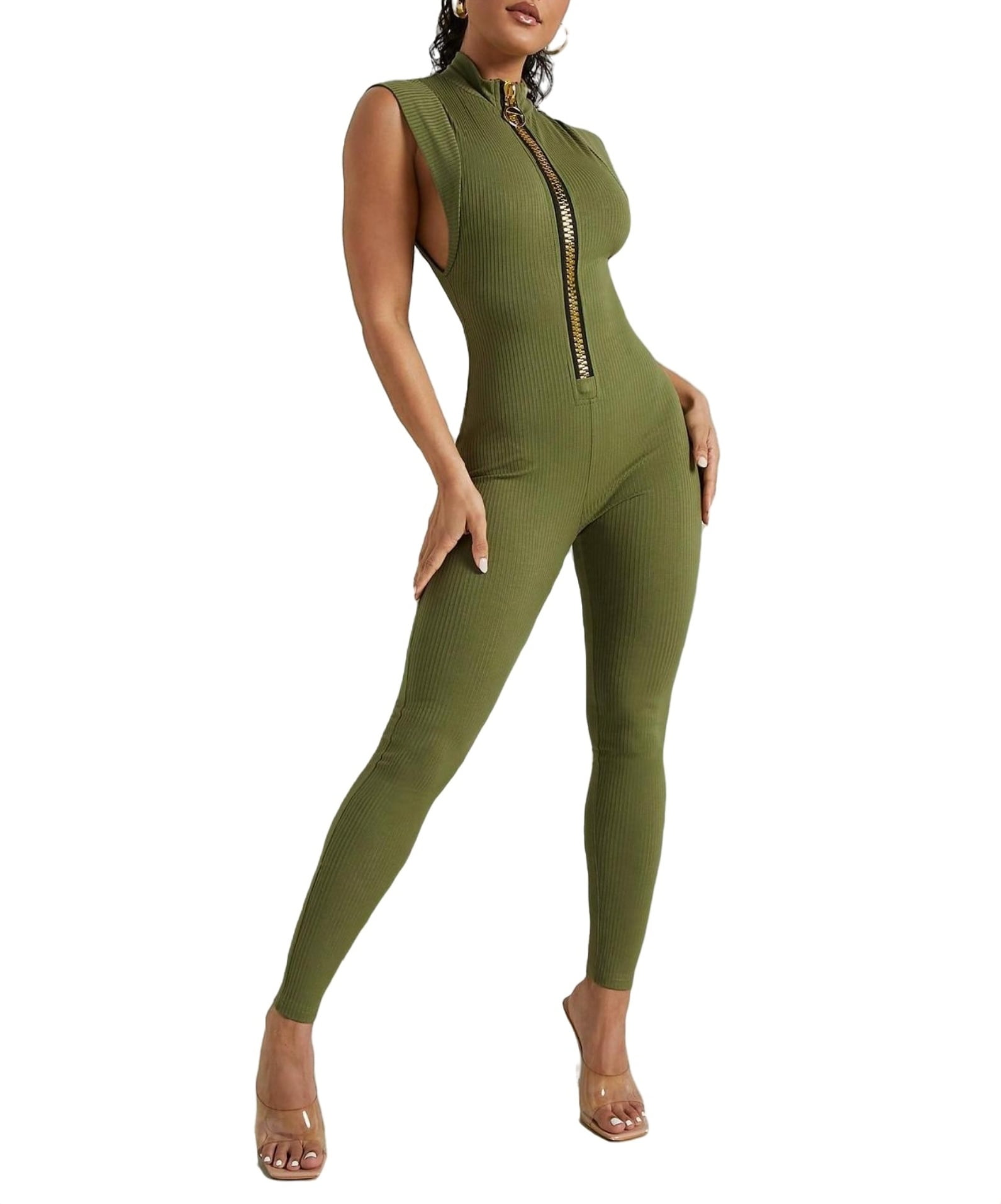 Calvin klein cold shoulder jumpsuit deals