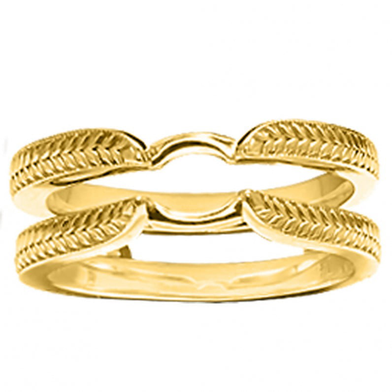Hidalgo 18K White Gold Estate Signature Guard Ring – Long's Jewelers