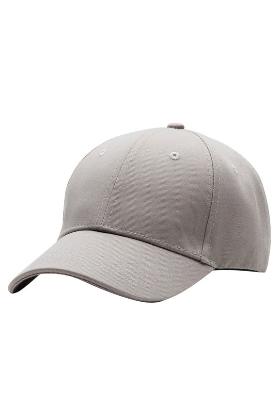 Plain Structured Baseball Cap Adjustable Low Profile Cotton Dad Hat Fits Men Women