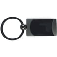 thumbnail image 1 of Plain Two-Tone Rectangular Key Chain (Gun Metal), 1 of 1