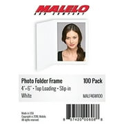 Plain White Photo Folder Frame for 4x6 picture - 100 pack