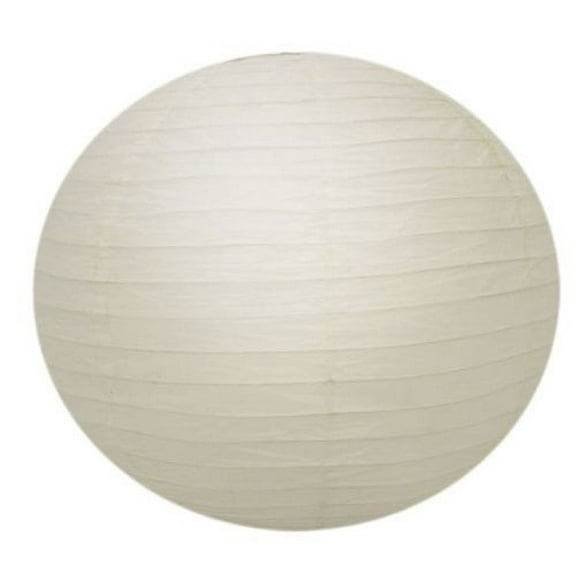 Plain White Round Paper Lantern LAN017