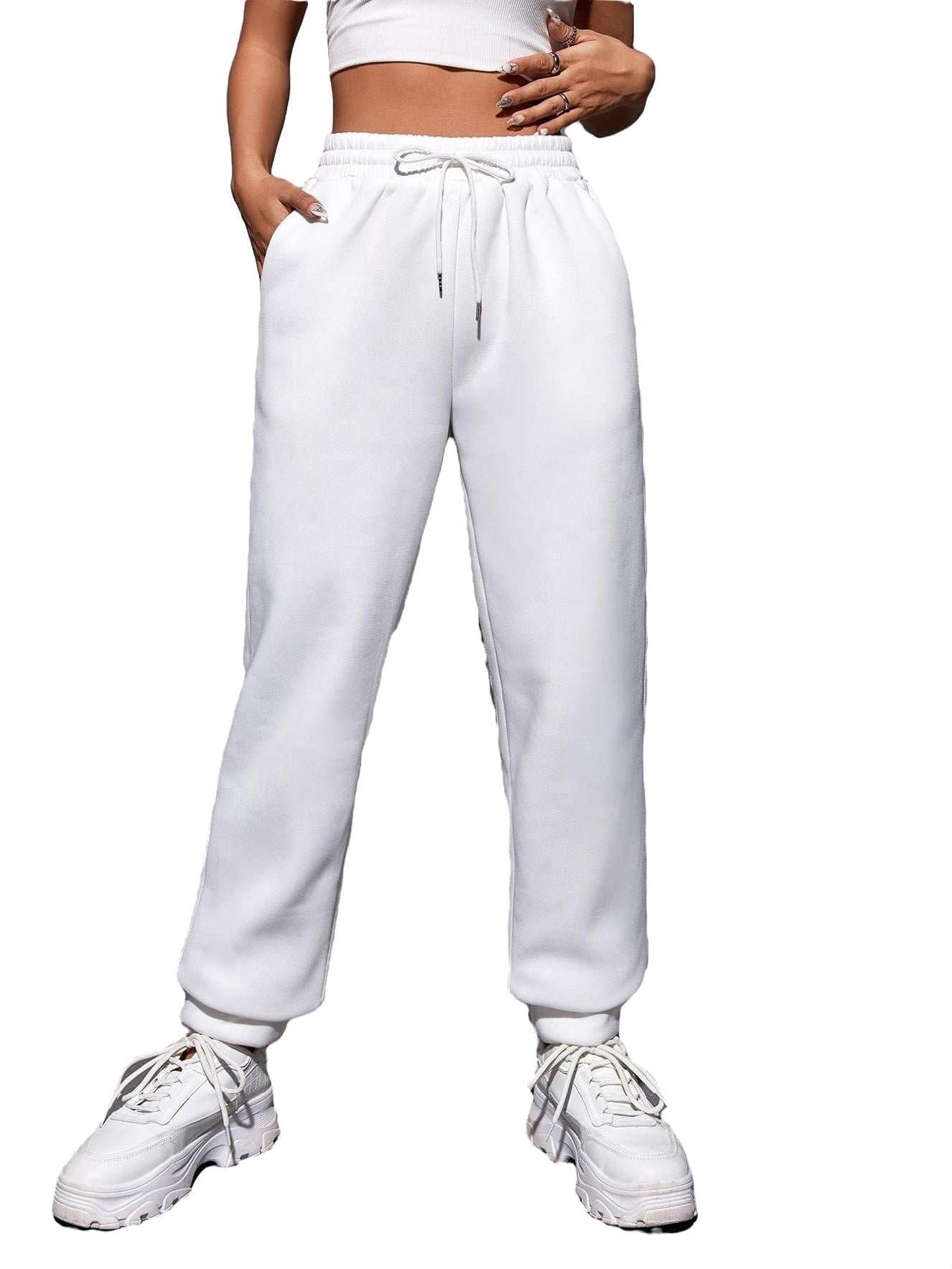 Plain White Women's Sweatpants (Women's)